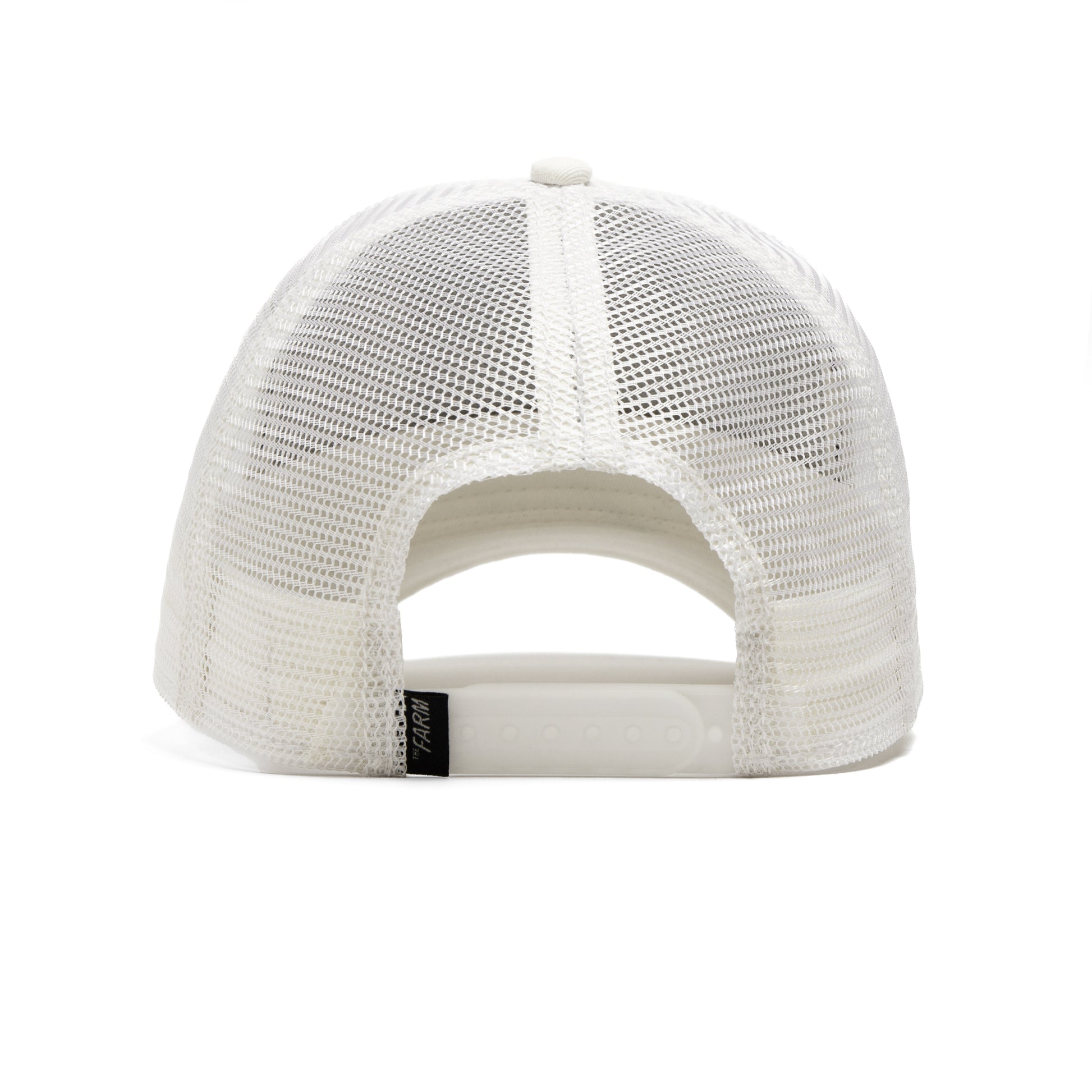 Weiße Trucker-Cap mit Netzrückseite und verstellbarem Klettverschluss, Goorin Bros.