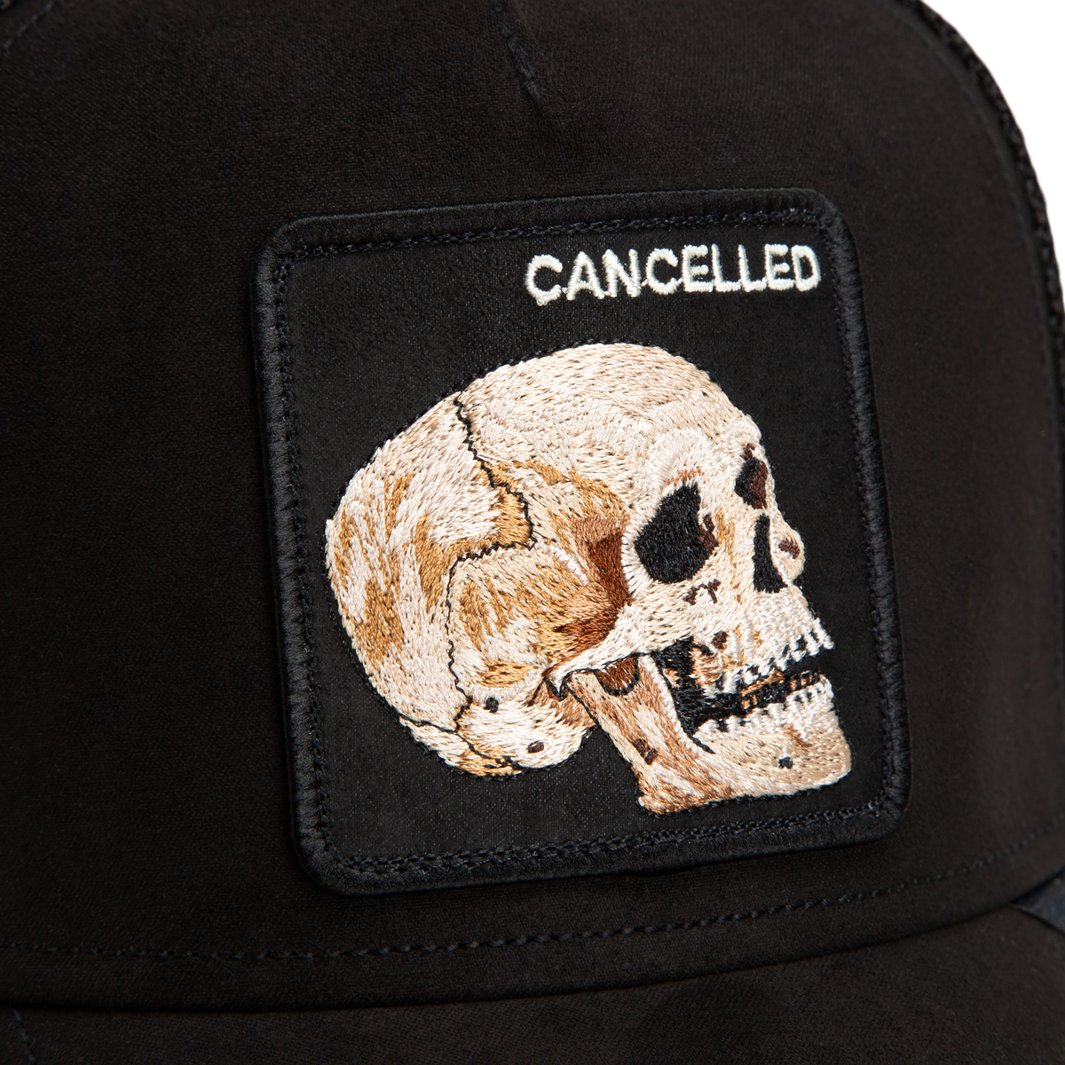 Goorin Cap Suede Cancelled Skull Trucker – Ansicht 2