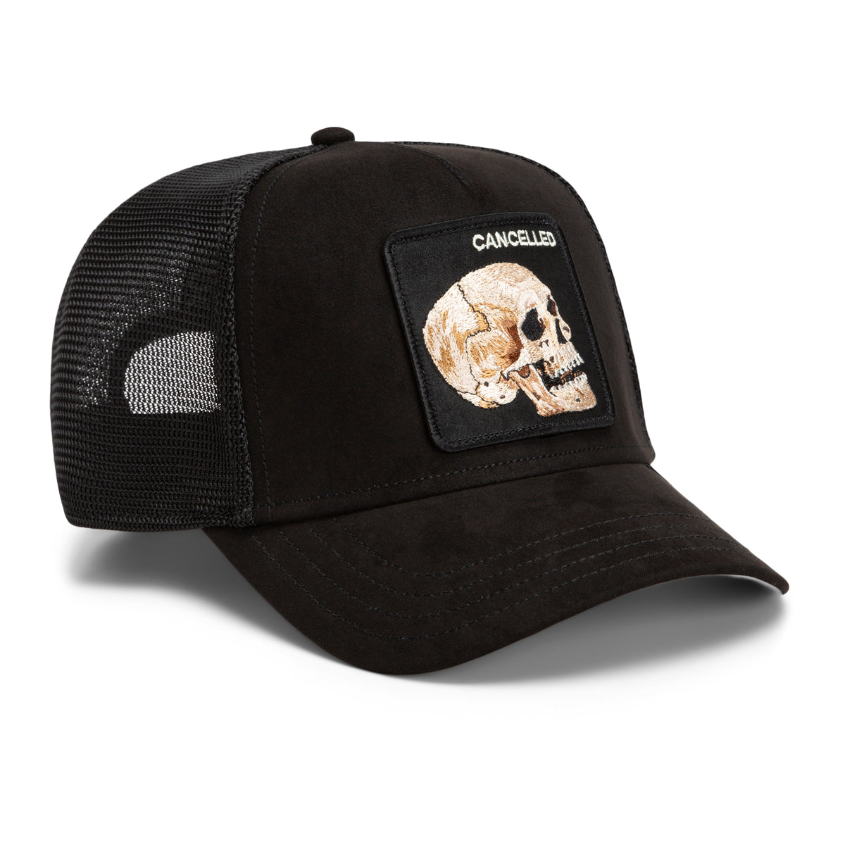 Goorin Cap Suede Cancelled Skull Trucker – Ansicht 4